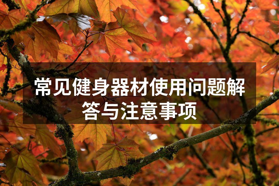 常见健身器材使用问题解答与注意事项